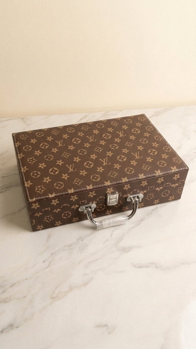 12 watches box wood glass