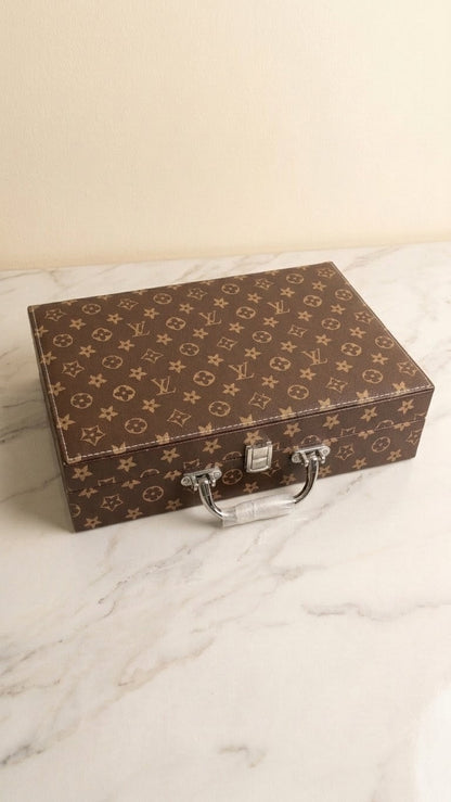 12 watches box wood glass
