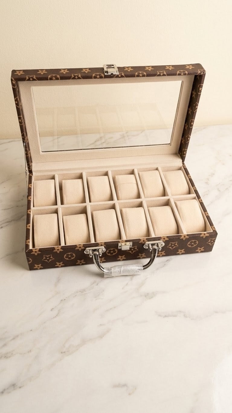 12 watches box wood