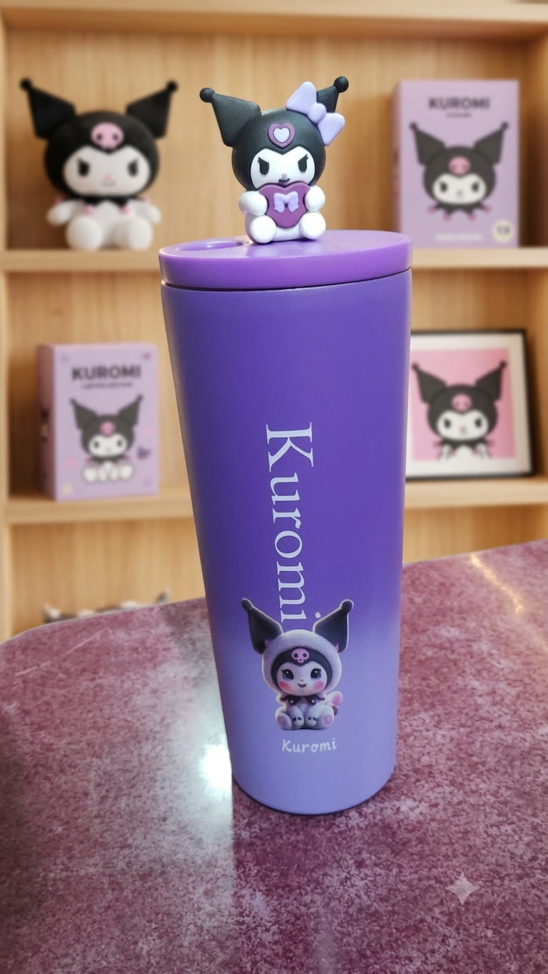 Kuromi steel tumbler 