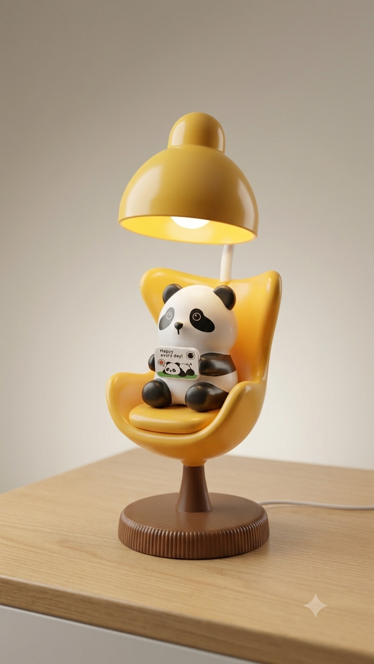 Panda desk lamp