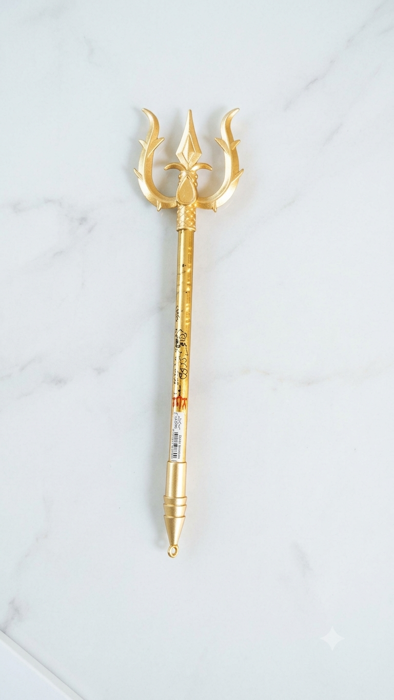 Gold trident pen