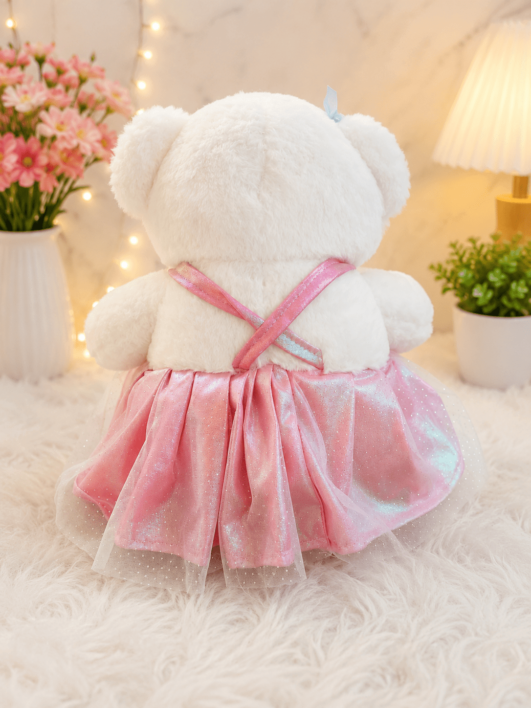 Cute Teddy Bear in Dress – Teddy Bear Gift - Shiva Gift Mart