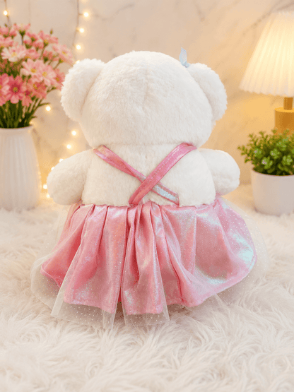 Cute Teddy Bear in Dress – Teddy Bear Gift - Shiva Gift Mart