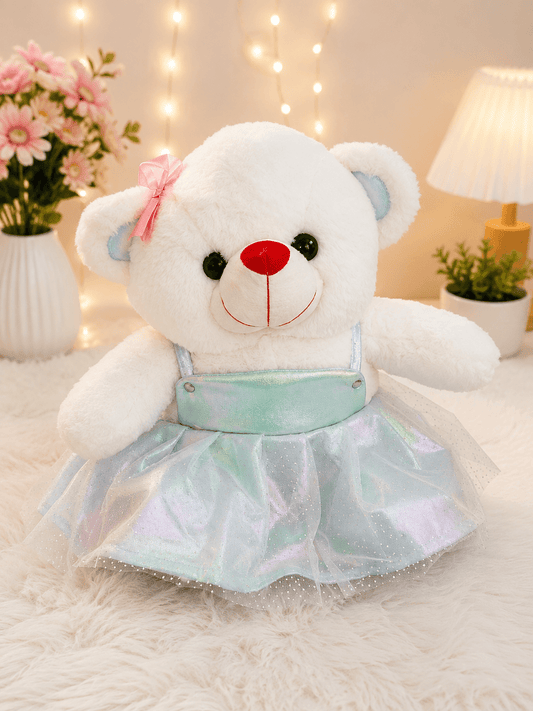 Cute Teddy Bear in Dress – Teddy Bear Gift - Shiva Gift Mart