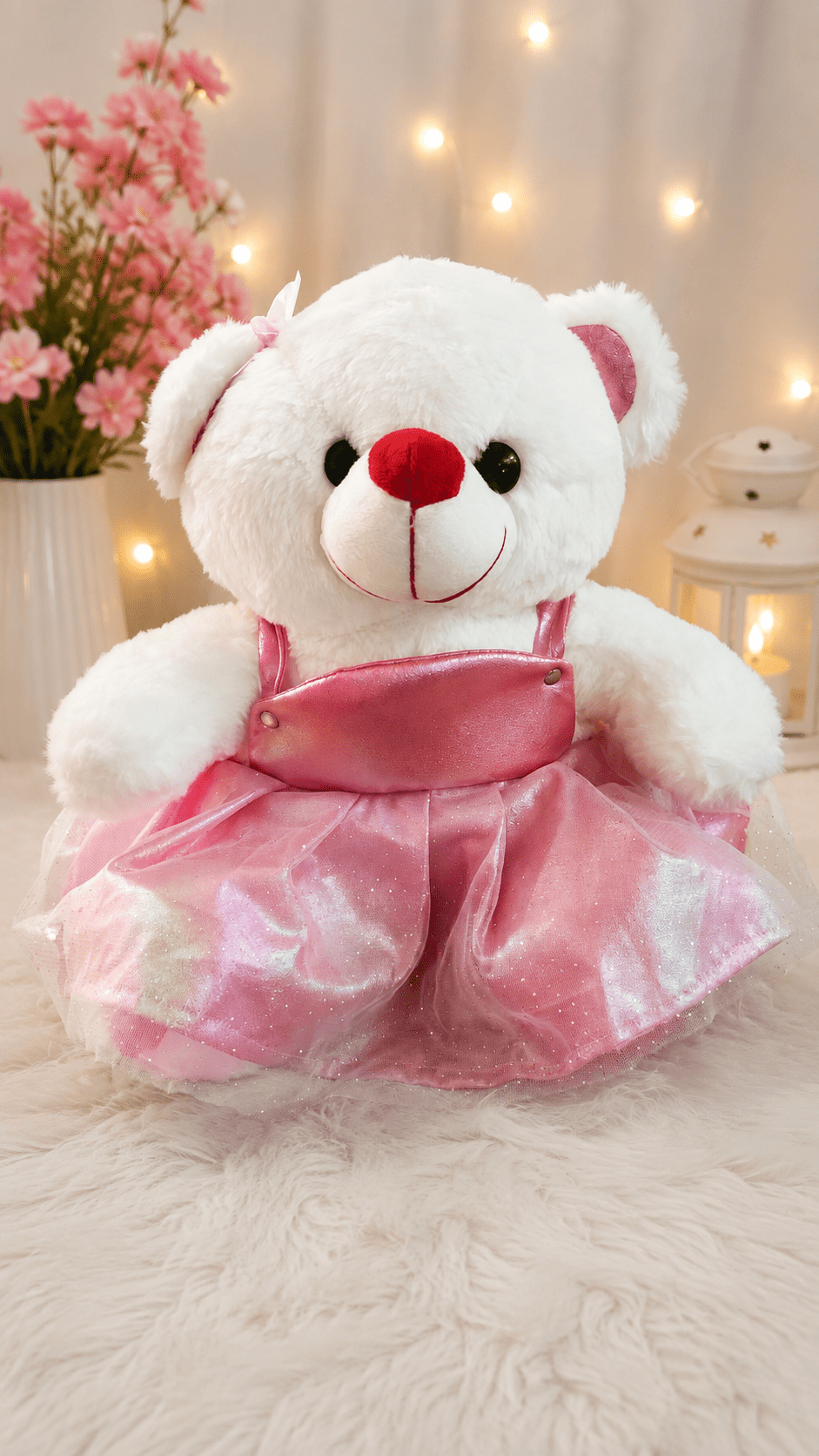 Cute Teddy Bear in Dress – Teddy Bear Gift - Shiva Gift Mart