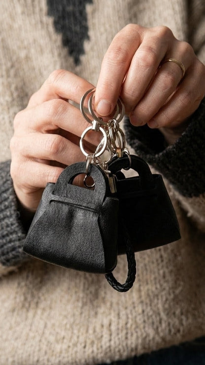 Cute miniature handbag keyring