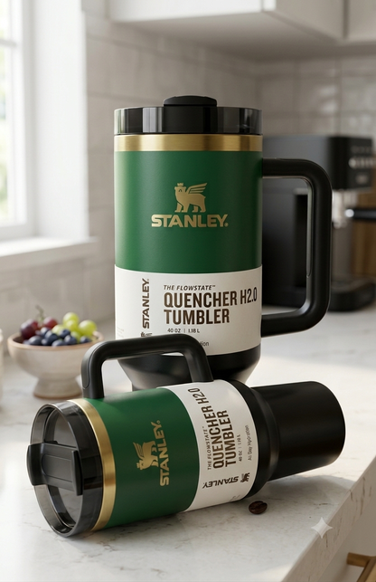 Stanley Quencher H2.0 Flow state Tumbler 40oz – Green | All Day Hydration