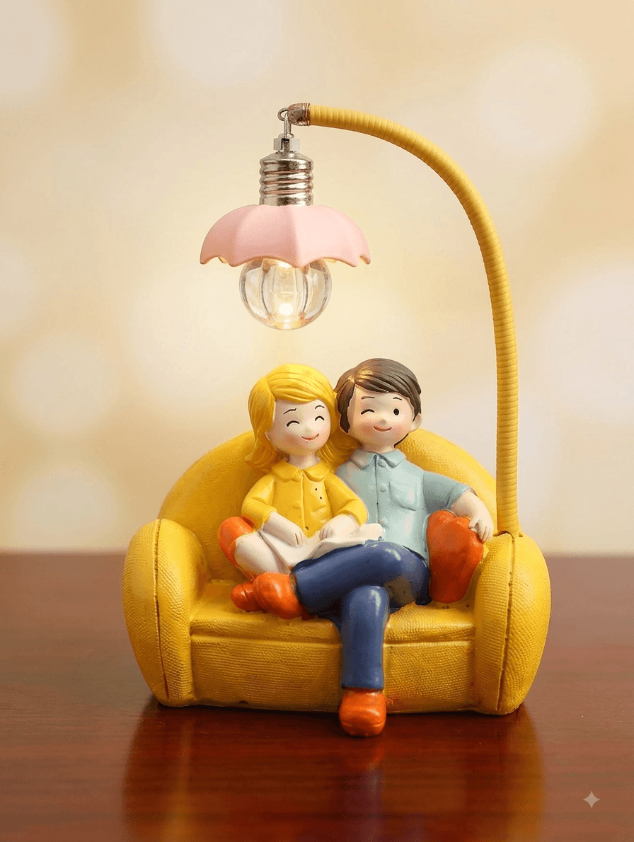 Romantic Couple LED Night Light Figurine