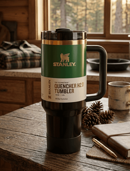 Stanley Quencher H2.0 Flow state Tumbler 40oz – Green | All Day Hydration